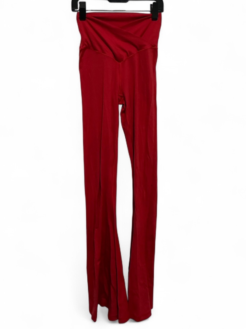 Aerie Offline Real Me Red Crossover-Waist Super Flare Leggings